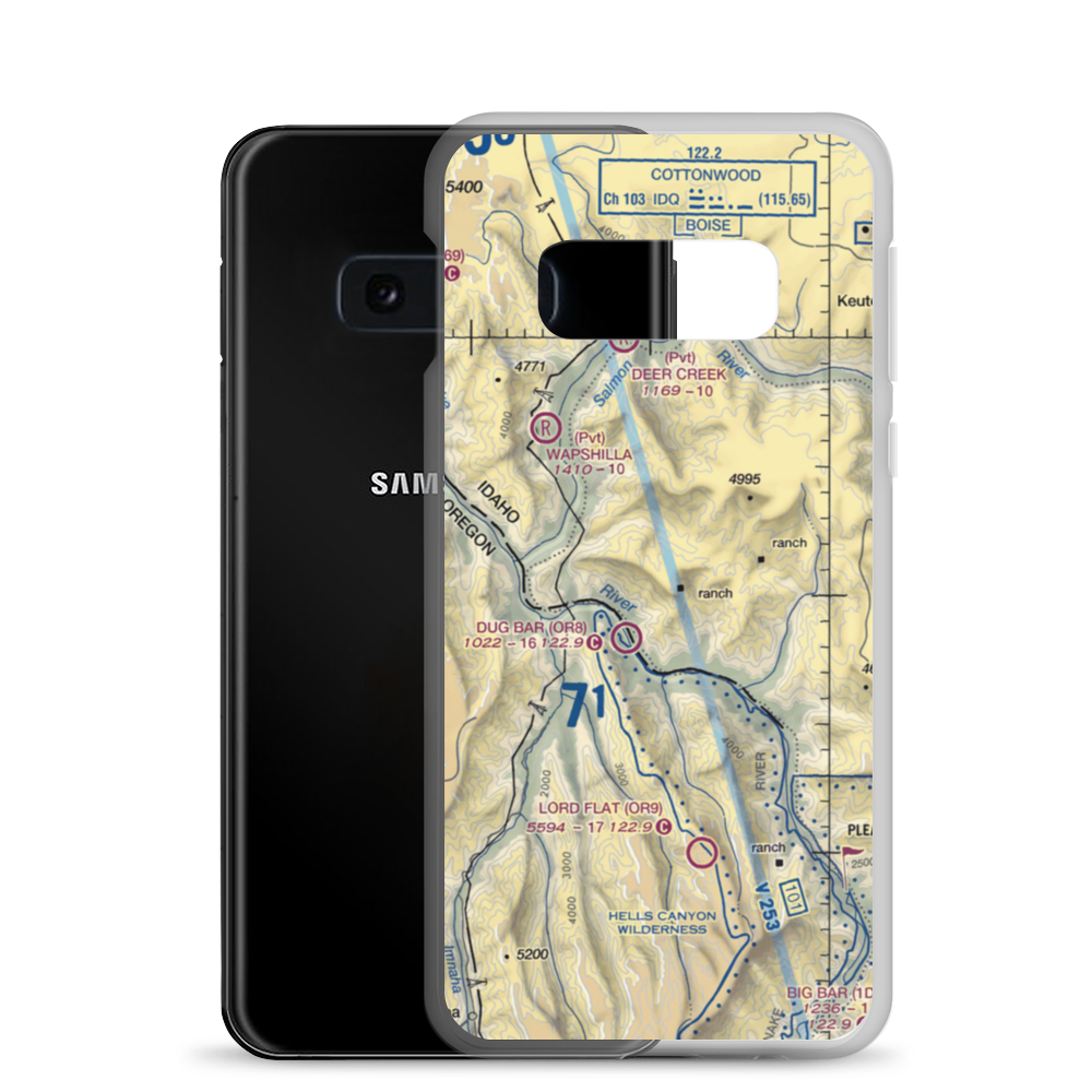 Spencer Ranch Landing Strip (ID90) VFR Sectional Samsung Case Samsung Galaxy S10e model shown