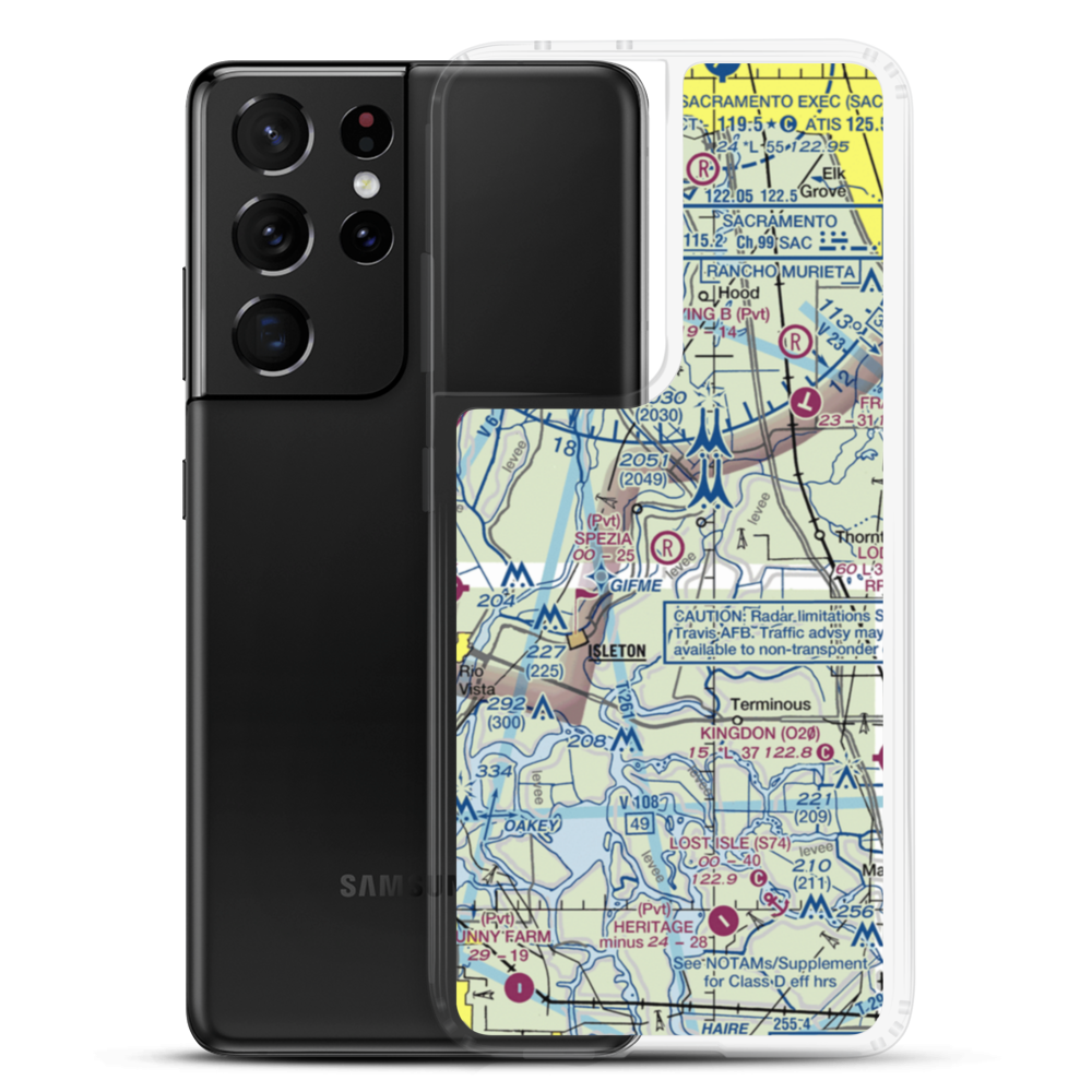 Spezia Airport (9CL9) VFR Sectional Samsung Case Samsung Galaxy S21 Ultra model shown