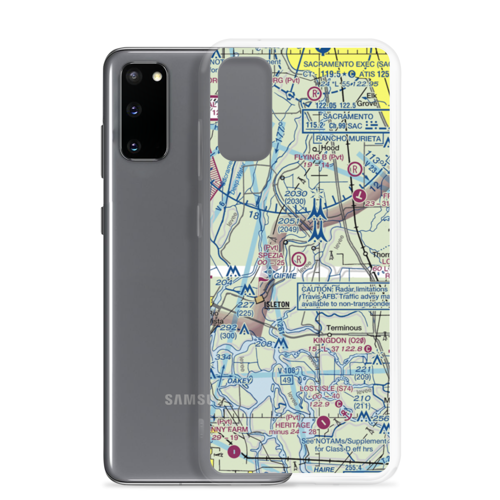 Spezia Airport (9CL9) VFR Sectional Samsung Case Samsung Galaxy S20 model shown