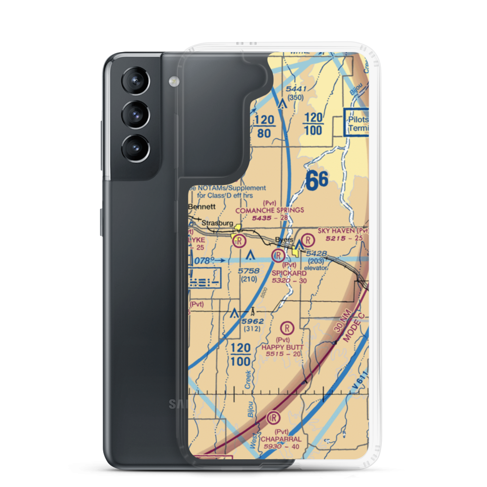 Spickard Farm Airport (5CO4) VFR Sectional Samsung Case Samsung Galaxy S21 model shown