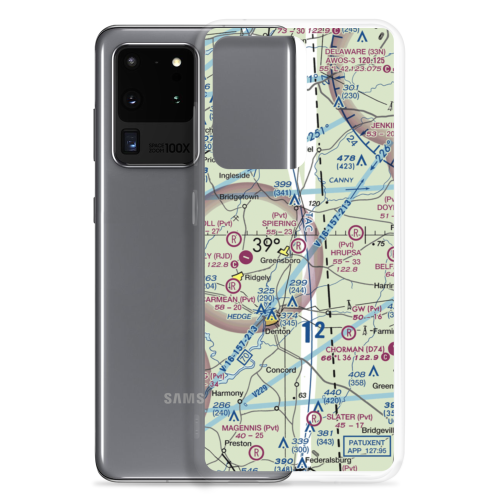 Spiering Airport (8MD4) VFR Sectional Samsung Case Samsung Galaxy S20 Ultra model shown