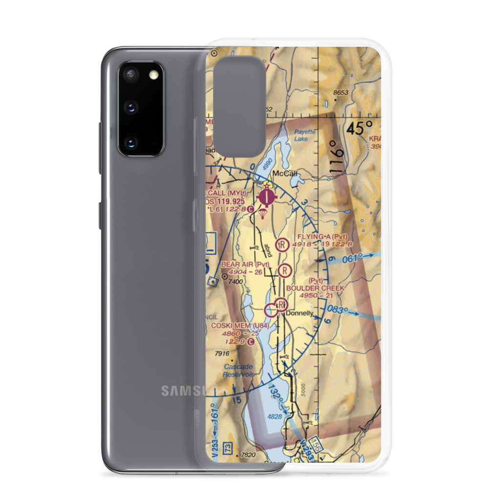 Splan Airport (2ID5) VFR Sectional Samsung Case Samsung Galaxy S20 model shown