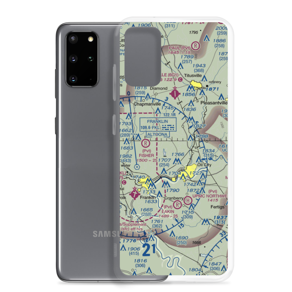 Splane Memorial Airport (OIL) VFR Sectional Samsung Case Samsung Galaxy S20 Plus model shown