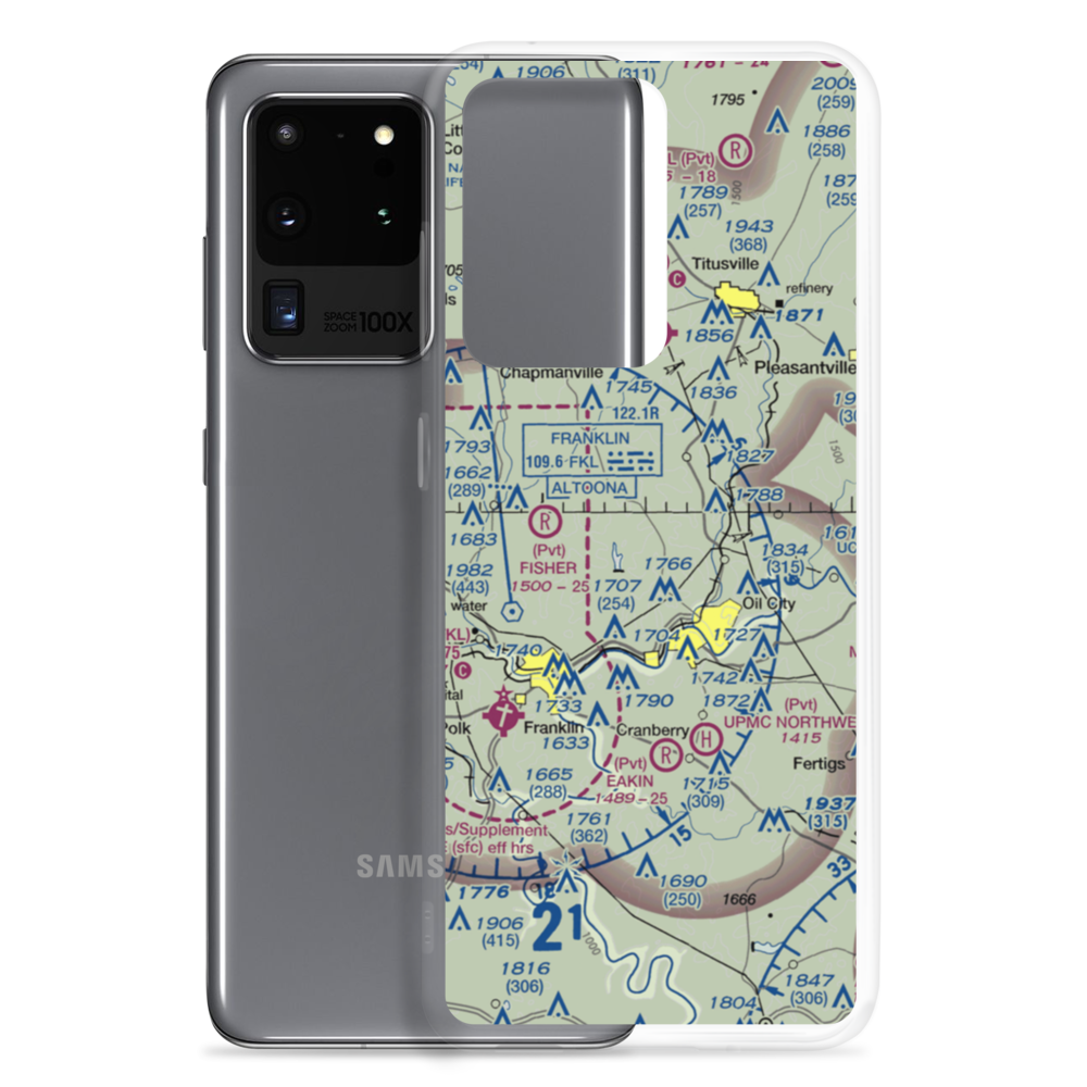 Splane Memorial Airport (OIL) VFR Sectional Samsung Case Samsung Galaxy S20 Ultra model shown