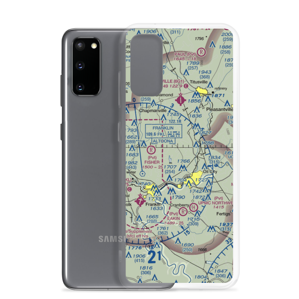 Splane Memorial Airport (OIL) VFR Sectional Samsung Case Samsung Galaxy S20 model shown