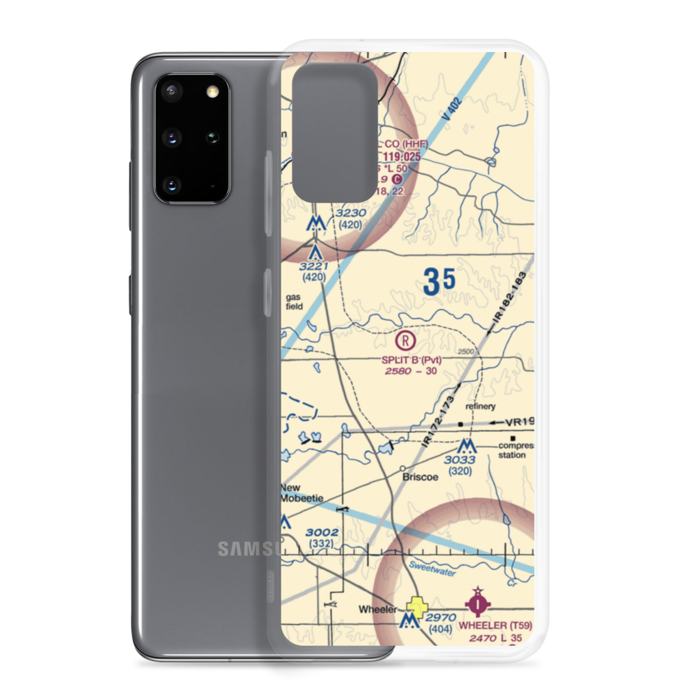 Split B Ranch Airport (TE04) VFR Sectional Samsung Case Samsung Galaxy S20 Plus model shown