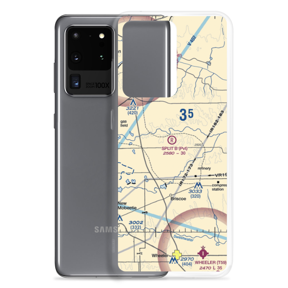 Split B Ranch Airport (TE04) VFR Sectional Samsung Case Samsung Galaxy S20 Ultra model shown