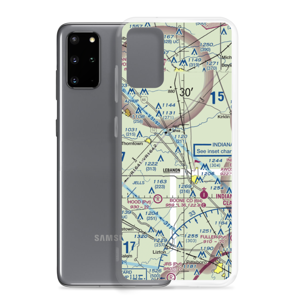 Sport Aircraft Flight Park Ultralightport (4II7) VFR Sectional Samsung Case Samsung Galaxy S20 Plus model shown