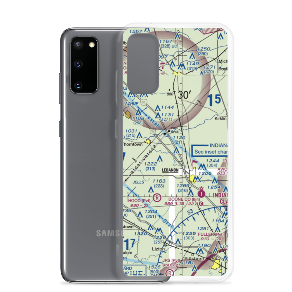 Sport Aircraft Flight Park Ultralightport (4II7) VFR Sectional Samsung Case Samsung Galaxy S20 model shown