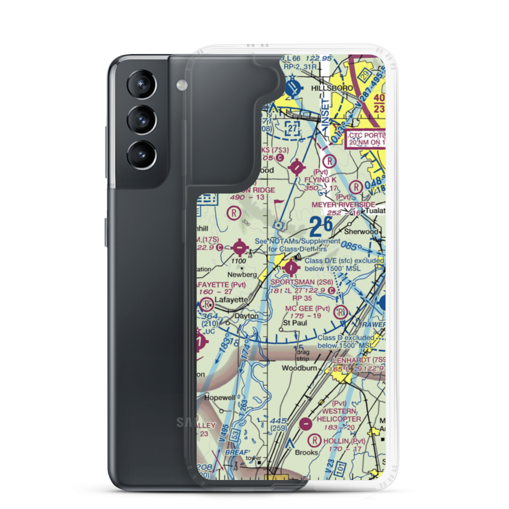 Sportsman Airpark (2S6) VFR Sectional Samsung Case Samsung Galaxy S21 model shown
