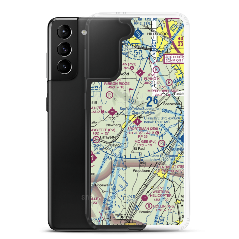 Sportsman Airpark (2S6) VFR Sectional Samsung Case Samsung Galaxy S21 Plus model shown