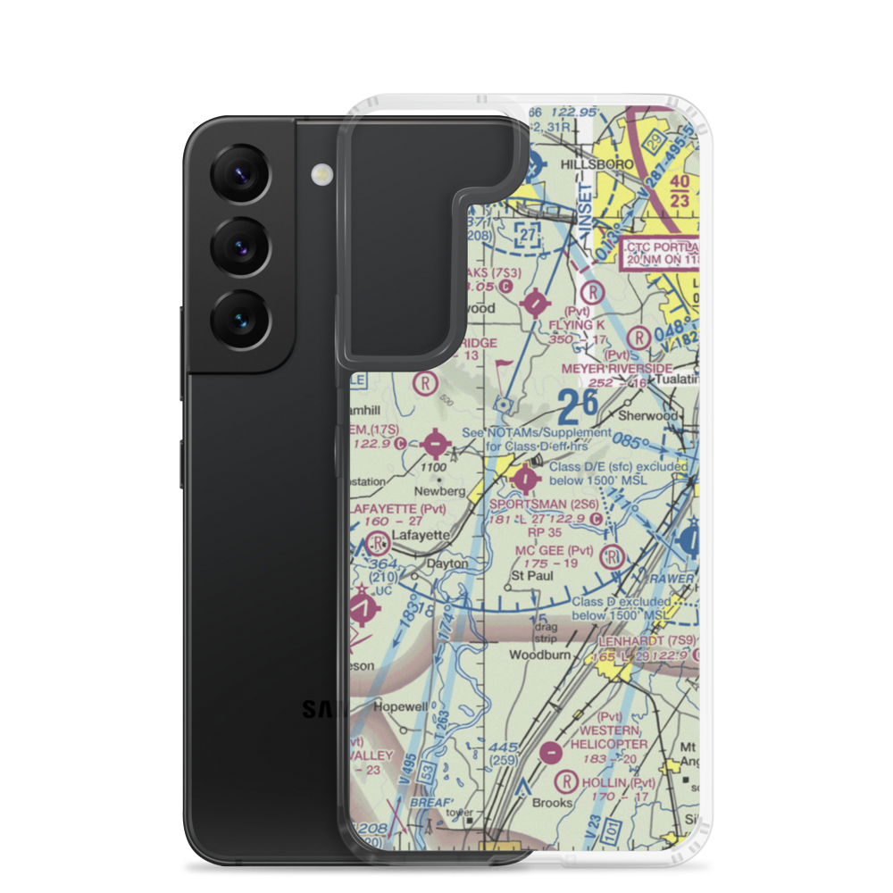 Sportsman Airpark (2S6) VFR Sectional Samsung Case Samsung Galaxy S22 model shown