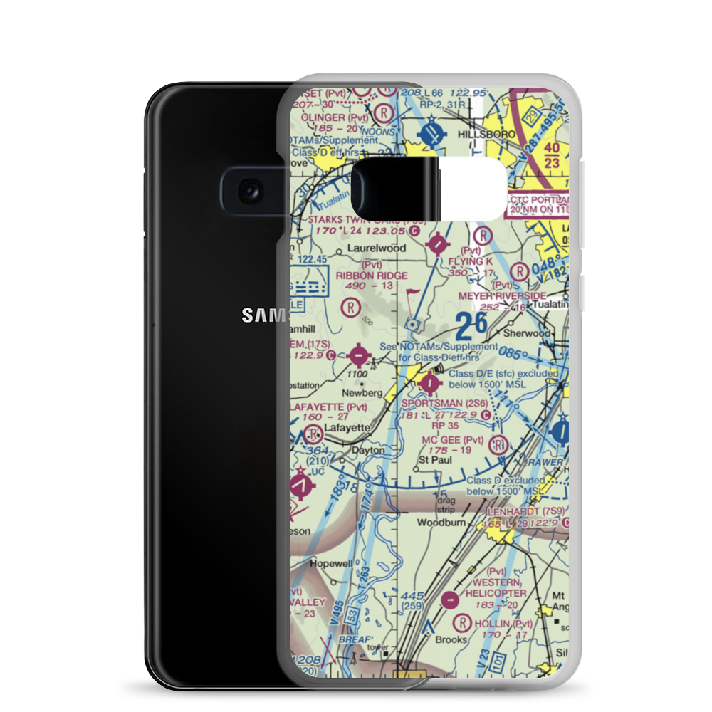 Sportsman Airpark (2S6) VFR Sectional Samsung Case Samsung Galaxy S10e model shown