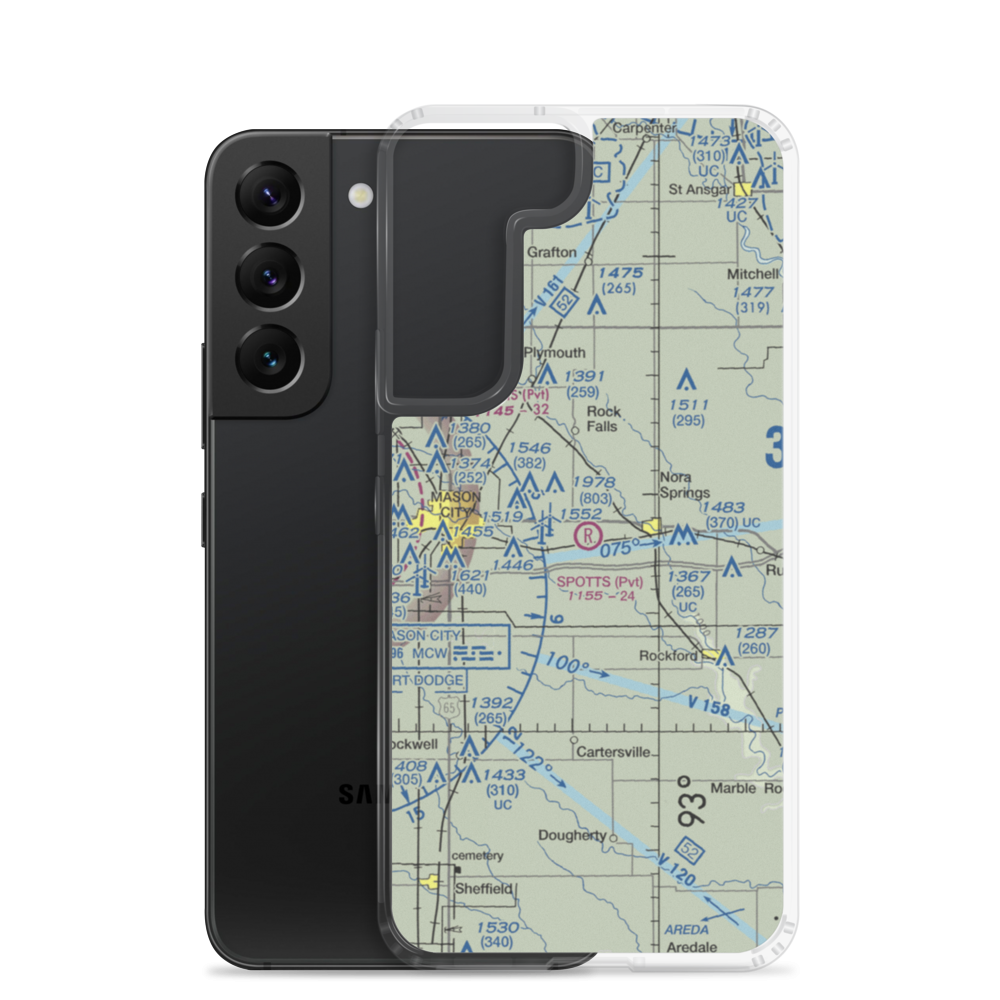 Spotts Field (05IA) VFR Sectional Samsung Case Samsung Galaxy S22 model shown