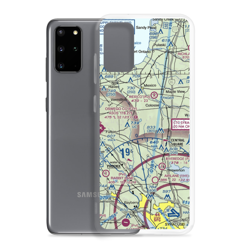 Spring Brook Airport (0NK1) VFR Sectional Samsung Case Samsung Galaxy S20 Plus model shown