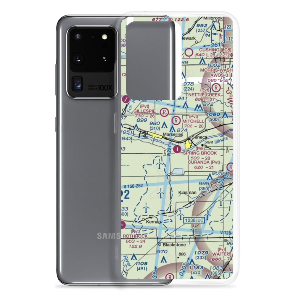 Spring Brook Airport (1LL2) VFR Sectional Samsung Case Samsung Galaxy S20 Ultra model shown