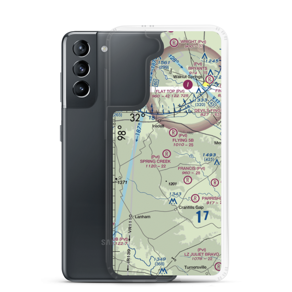 Spring Creek Field (79TX) VFR Sectional Samsung Case Samsung Galaxy S21 model shown
