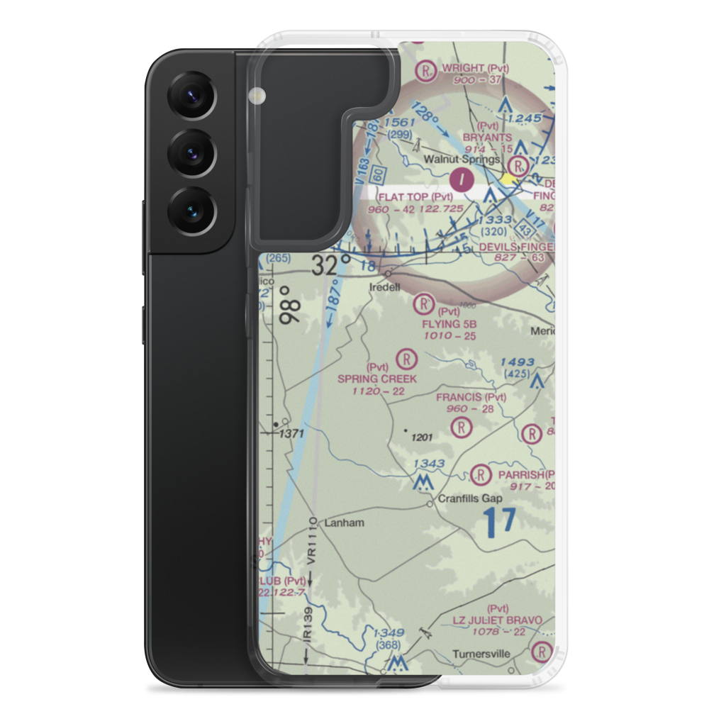 Spring Creek Field (79TX) VFR Sectional Samsung Case Samsung Galaxy S22 Plus model shown