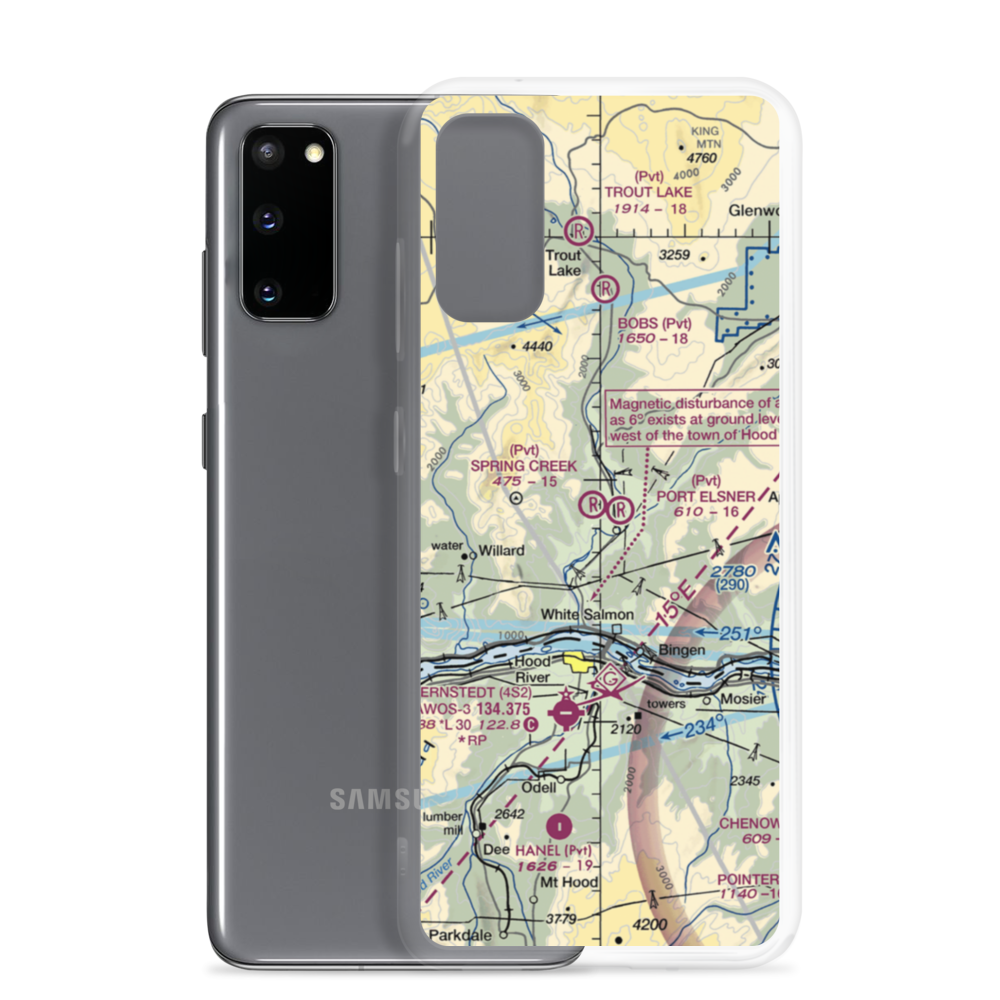 Spring Creek Ranch Airport (WA66) VFR Sectional Samsung Case Samsung Galaxy S20 model shown