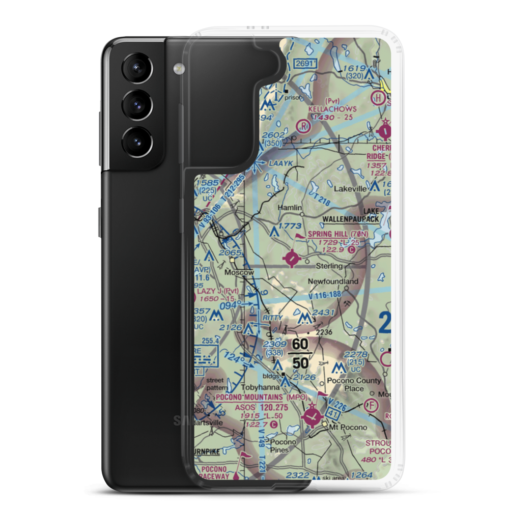 Spring Hill Airport (70N) VFR Sectional Samsung Case Samsung Galaxy S21 Plus model shown