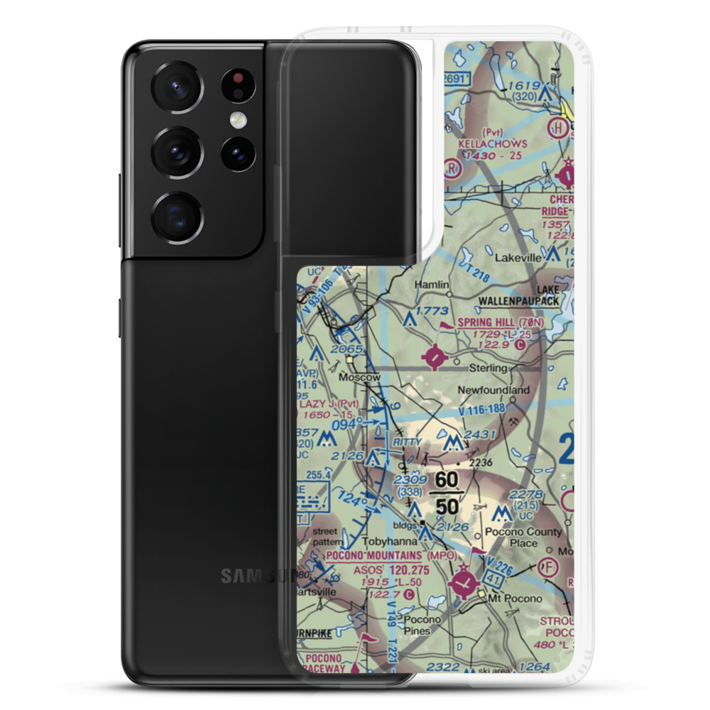 Spring Hill Airport (70N) VFR Sectional Samsung Case Samsung Galaxy S21 Ultra model shown