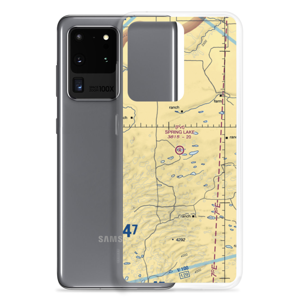 Spring Lake Airport (2NE4) VFR Sectional Samsung Case Samsung Galaxy S20 Ultra model shown