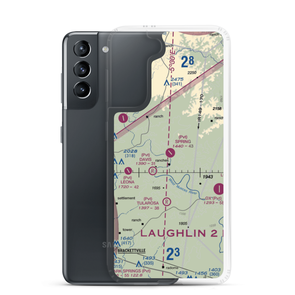 Spring Ranch Airport (3TA6) VFR Sectional Samsung Case Samsung Galaxy S21 model shown