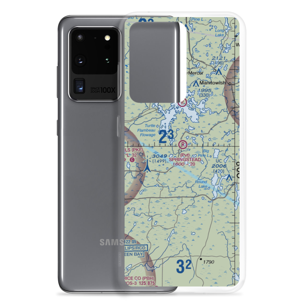Springstead Airport (WS06) VFR Sectional Samsung Case Samsung Galaxy S20 Ultra model shown