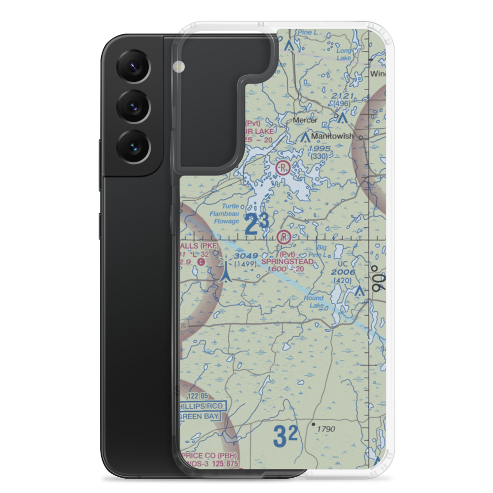 Springstead Airport (WS06) VFR Sectional Samsung Case Samsung Galaxy S22 Plus model shown