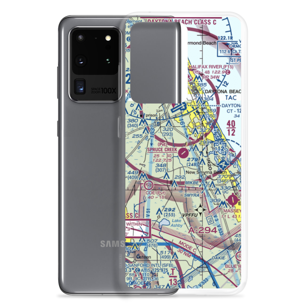 Spruce Creek Airport (7FL6) VFR Sectional Samsung Case Samsung Galaxy S20 Ultra model shown