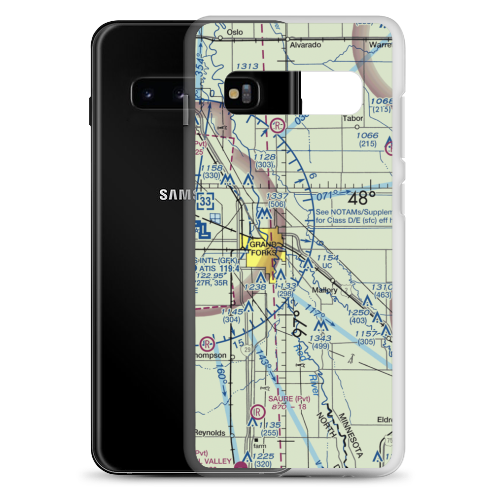 Spud Field (MN38) VFR Sectional Samsung Case Samsung Galaxy S10+ model shown