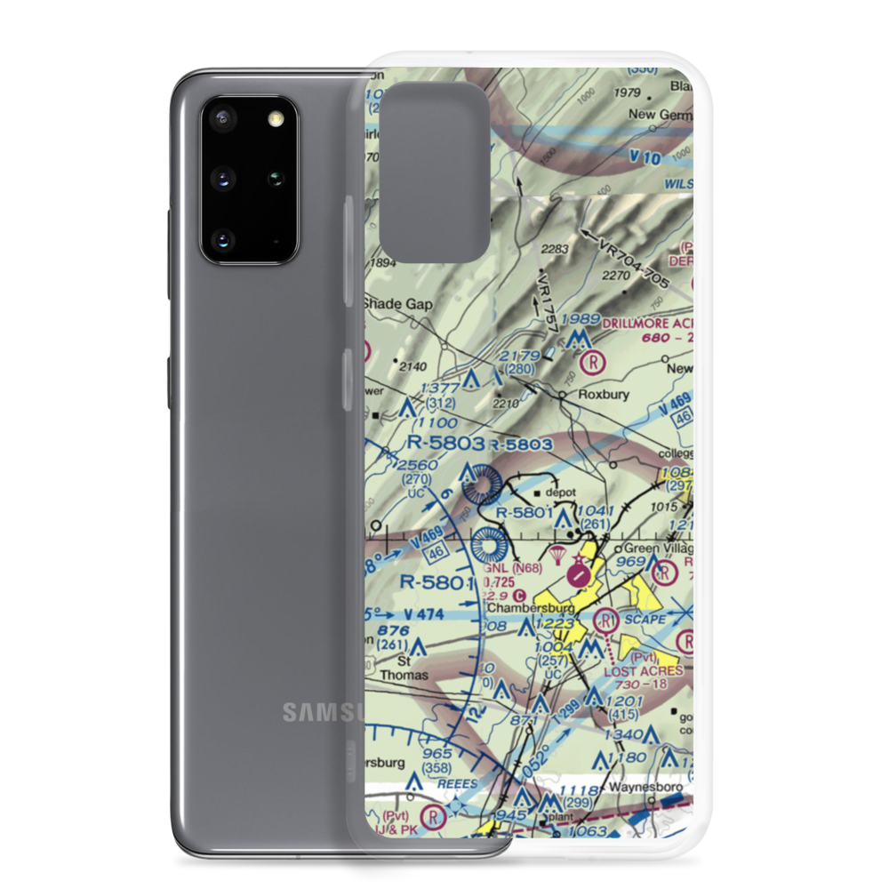 Spud View Airport (18PN) VFR Sectional Samsung Case Samsung Galaxy S20 Plus model shown