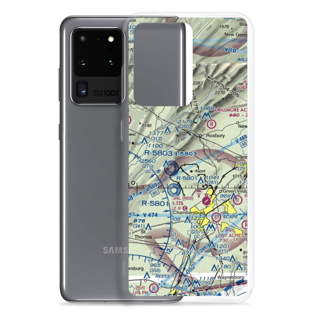Spud View Airport (18PN) VFR Sectional Samsung Case Samsung Galaxy S20 Ultra model shown