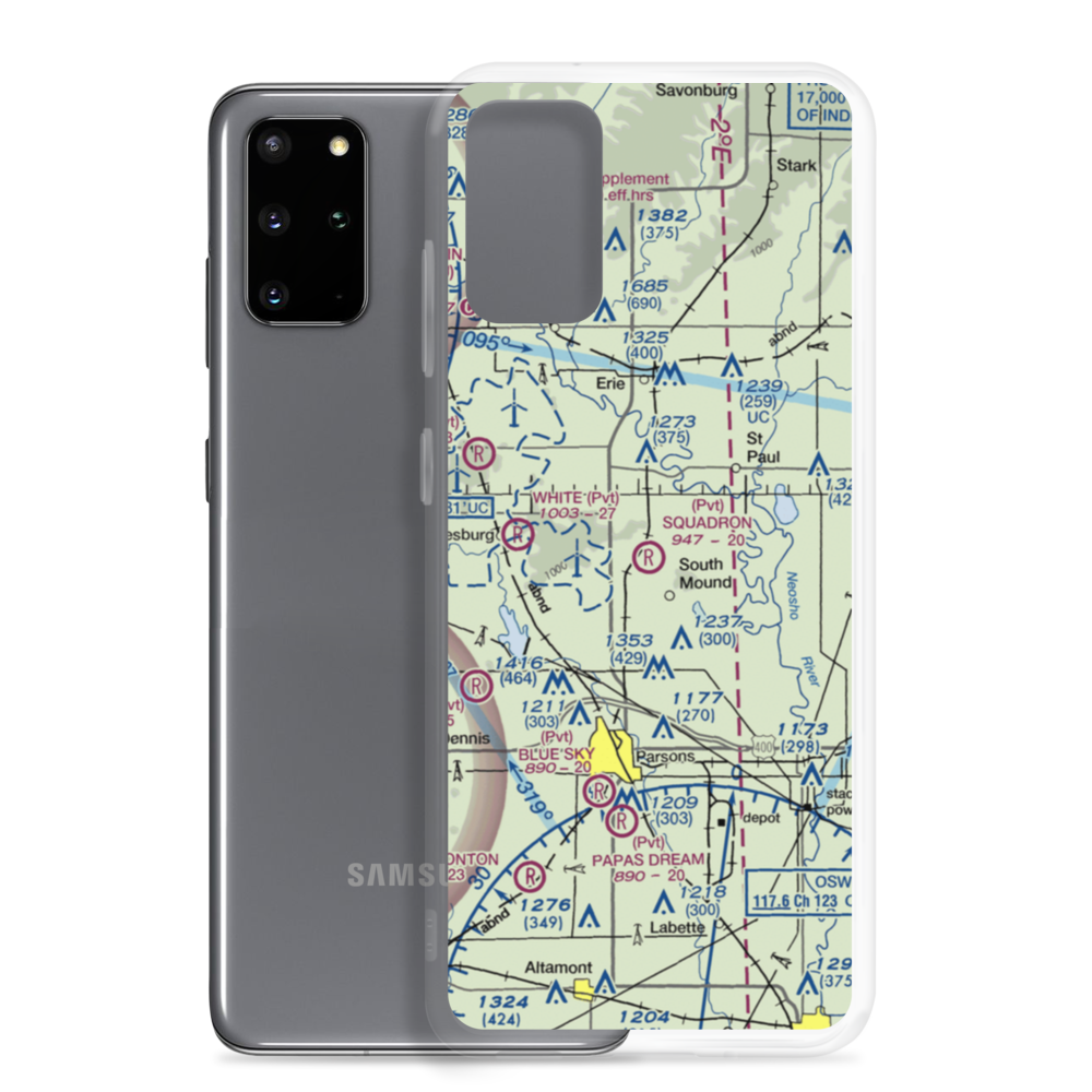 Squadron Field (11KS) VFR Sectional Samsung Case Samsung Galaxy S20 Plus model shown
