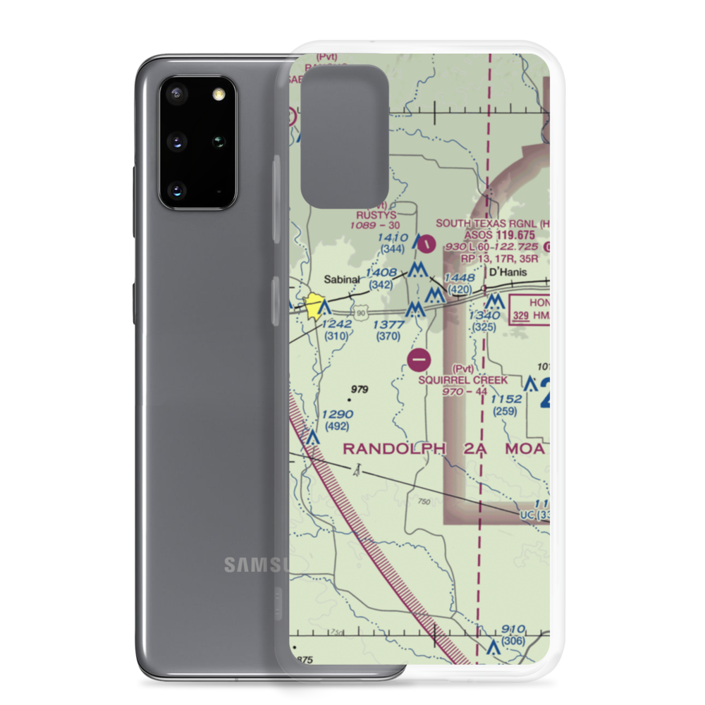Squirrel Creek Ranch Airport (4TE9) VFR Sectional Samsung Case Samsung Galaxy S20 Plus model shown