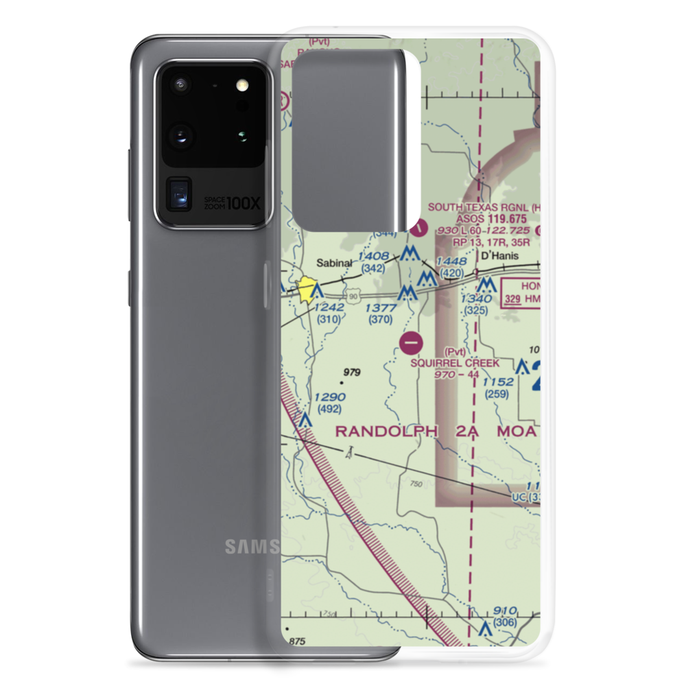 Squirrel Creek Ranch Airport (4TE9) VFR Sectional Samsung Case Samsung Galaxy S20 Ultra model shown