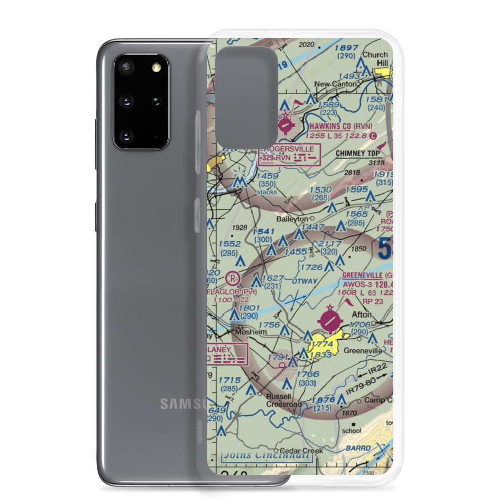 Srigley Field Airstrip (75TN) VFR Sectional Samsung Case Samsung Galaxy S20 Plus model shown