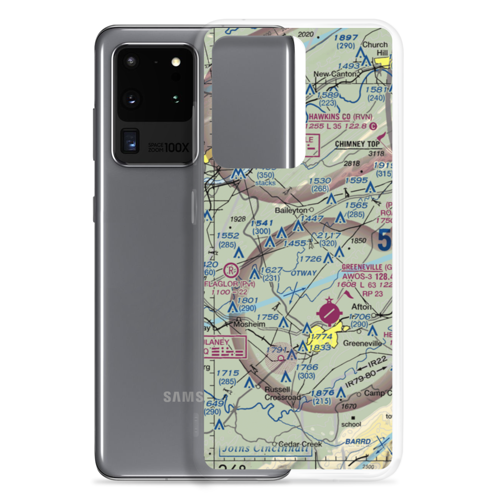 Srigley Field Airstrip (75TN) VFR Sectional Samsung Case Samsung Galaxy S20 Ultra model shown