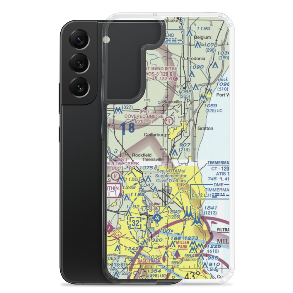 Sss Aerodrome (WI62) VFR Sectional Samsung Case Samsung Galaxy S22 Plus model shown