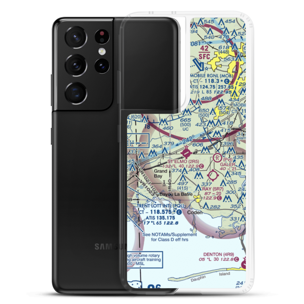 St Elmo Airport (2R5) VFR Sectional Samsung Case Samsung Galaxy S21 Ultra model shown