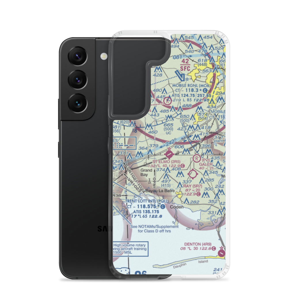 St Elmo Airport (2R5) VFR Sectional Samsung Case Samsung Galaxy S22 model shown