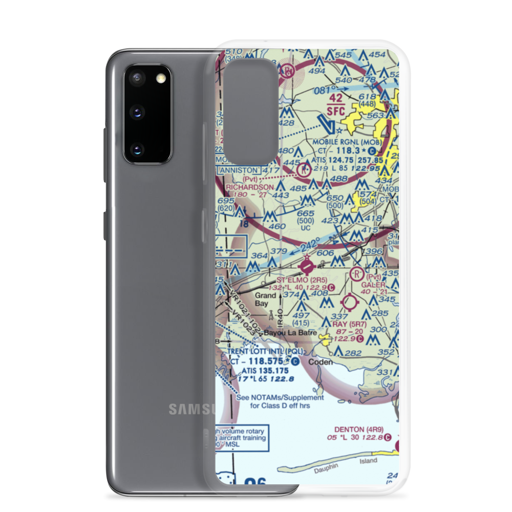 St Elmo Airport (2R5) VFR Sectional Samsung Case Samsung Galaxy S20 model shown