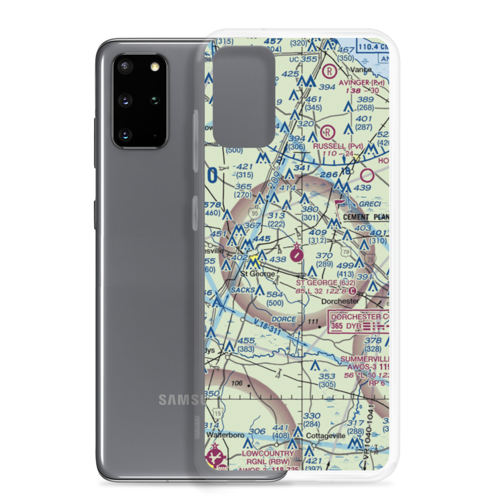 St George Airport (6J2) VFR Sectional Samsung Case Samsung Galaxy S20 Plus model shown
