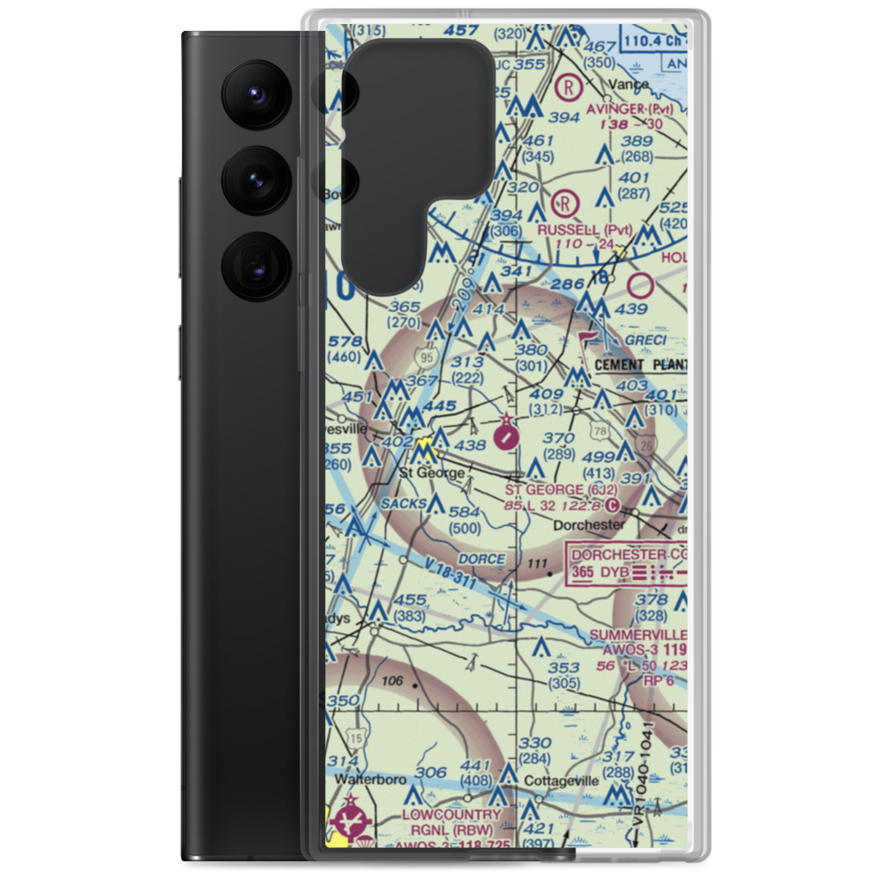 St George Airport (6J2) VFR Sectional Samsung Case Samsung Galaxy S22 Ultra model shown