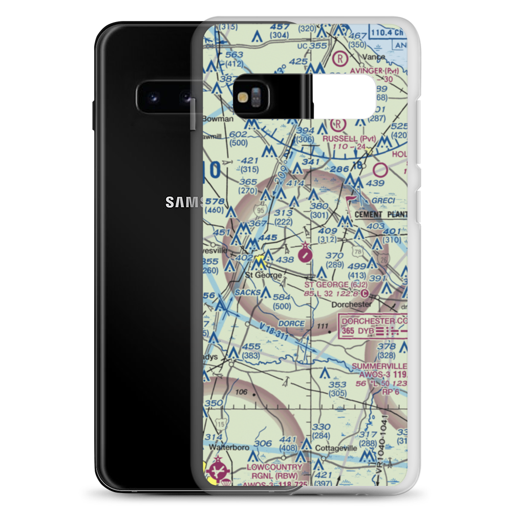 St George Airport (6J2) VFR Sectional Samsung Case Samsung Galaxy S10+ model shown