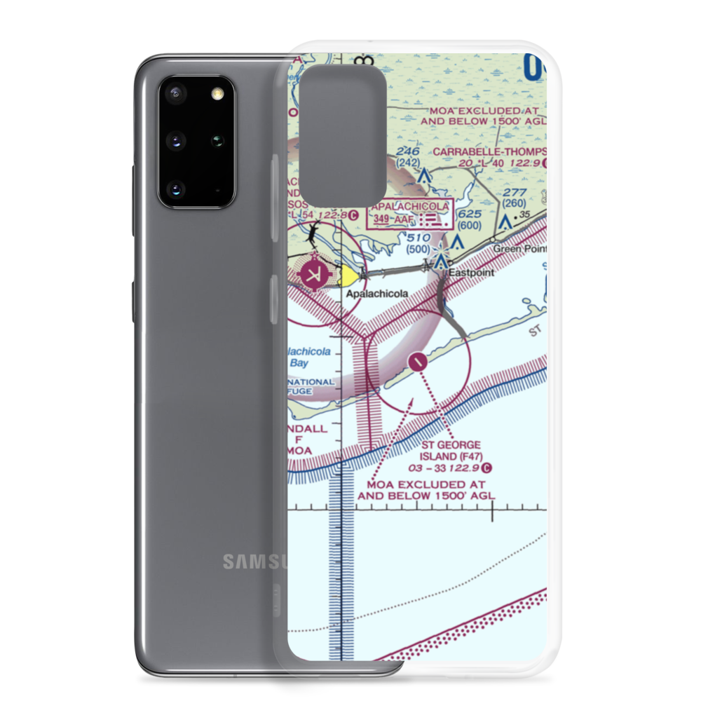 St George Island Airport (F47) VFR Sectional Samsung Case Samsung Galaxy S20 Plus model shown