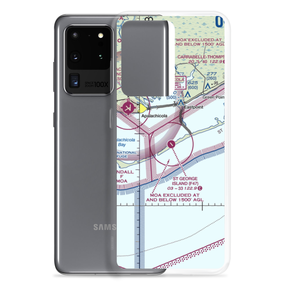 St George Island Airport (F47) VFR Sectional Samsung Case Samsung Galaxy S20 Ultra model shown