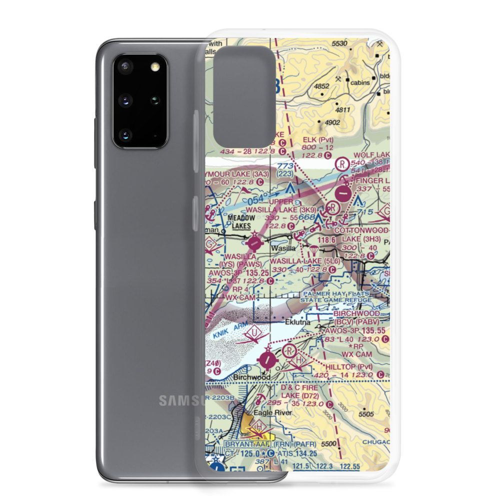 St John Homestead Airport (4AK2) VFR Sectional Samsung Case Samsung Galaxy S20 Plus model shown