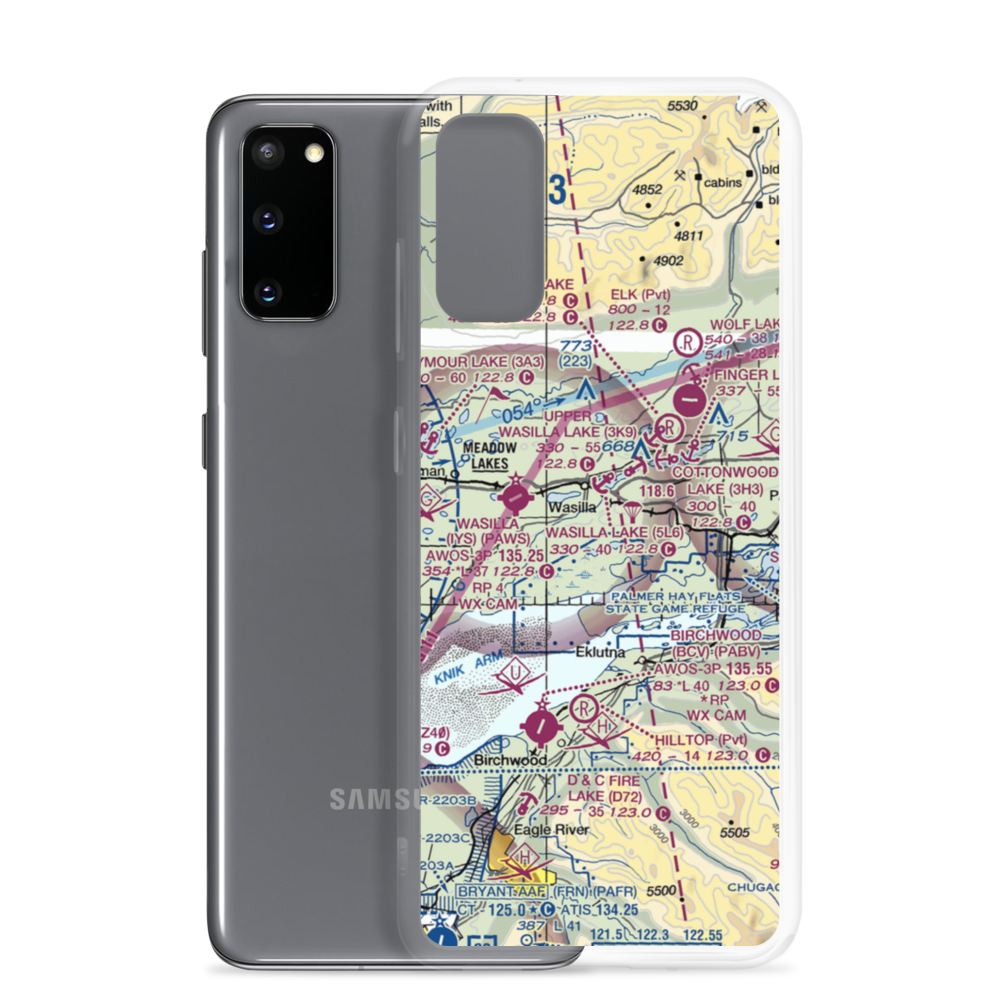 St John Homestead Airport (4AK2) VFR Sectional Samsung Case Samsung Galaxy S20 model shown