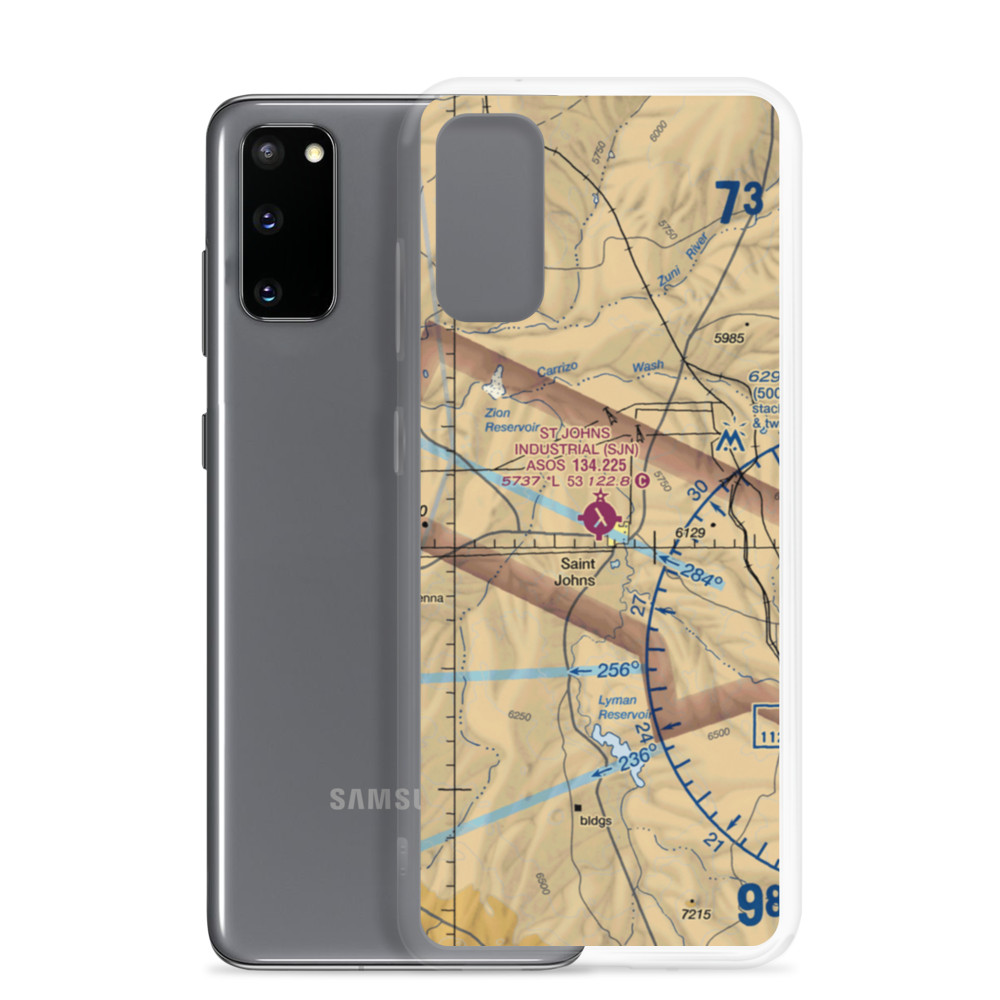 St Johns Industrial Air Park (SJN) VFR Sectional Samsung Case Samsung Galaxy S20 model shown